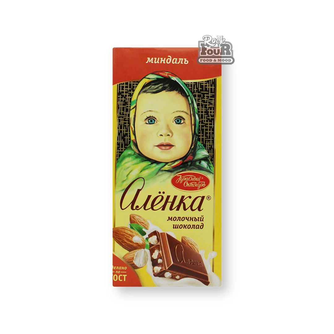 Milk chocolate "Alyonka" with almonds 90g
